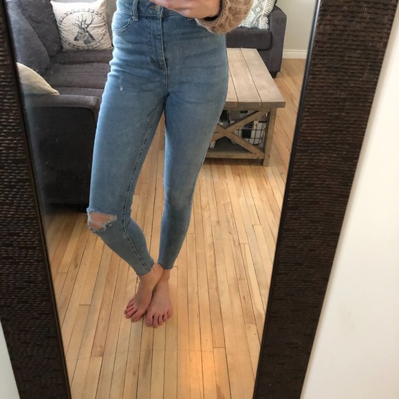 TALL High Waisted Skinny Jeans - New Look "Hallie" | Size 6 | 34" Long - Picture 10 of 11